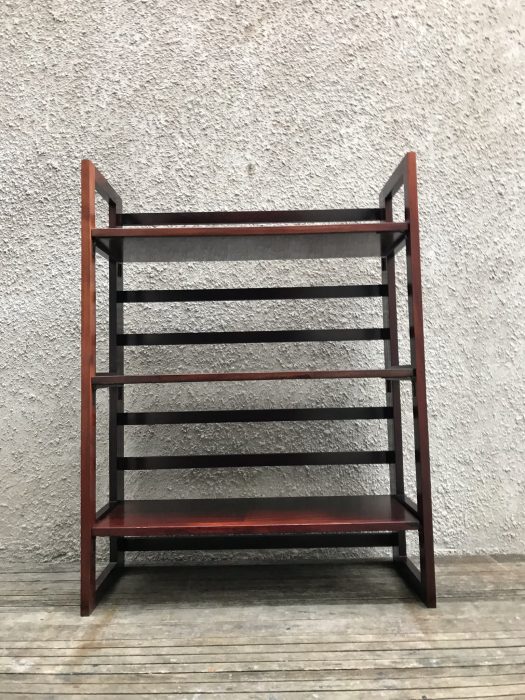 Vintage Mid Century Wooden Collapsible Foldable Portable Shelves - Ex-Retail