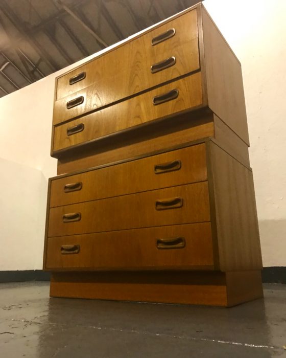 Pair Of Retro 1970s G Plan Fresco Teak Chest Of Drawers