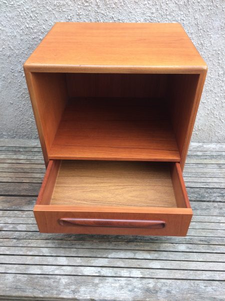 Pair Of Vintage Mid Century G Plan Fresco Teak Bedside Cabinets 