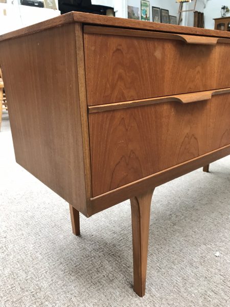 Vintage 1960s Teak Danish Style Dressing Table / Desk / Small Sideboard