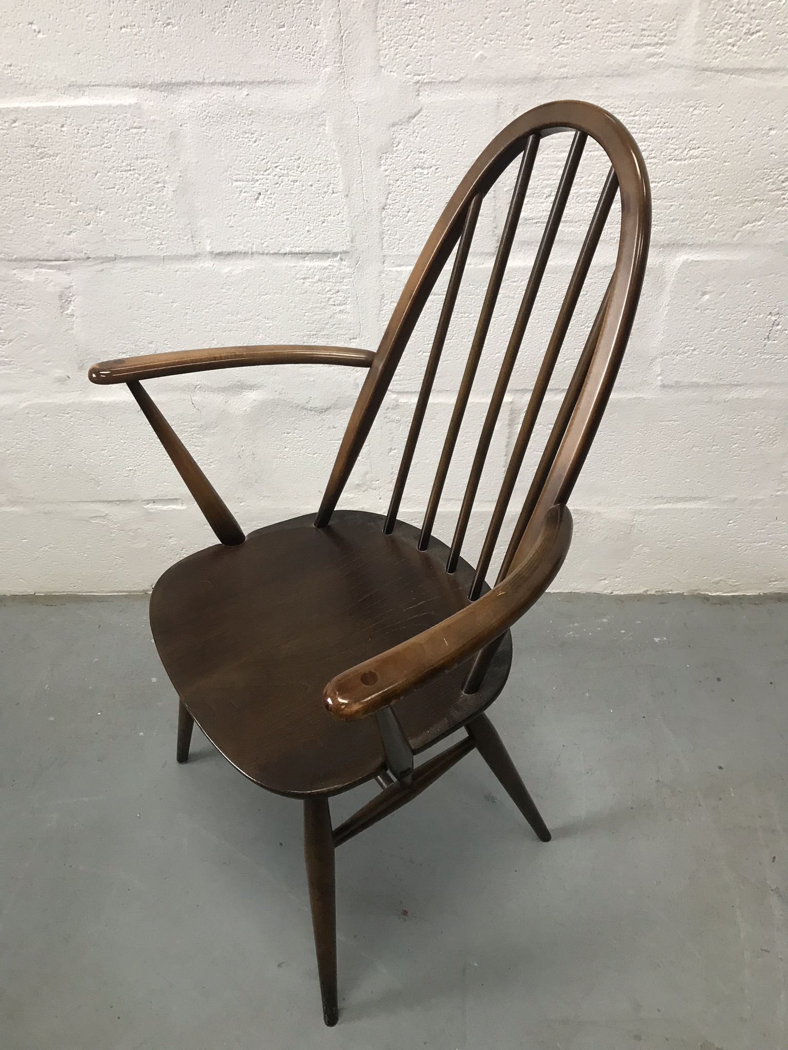Single Ercol Vintage Windsor Quaker Back Carver Dining Chair 365a