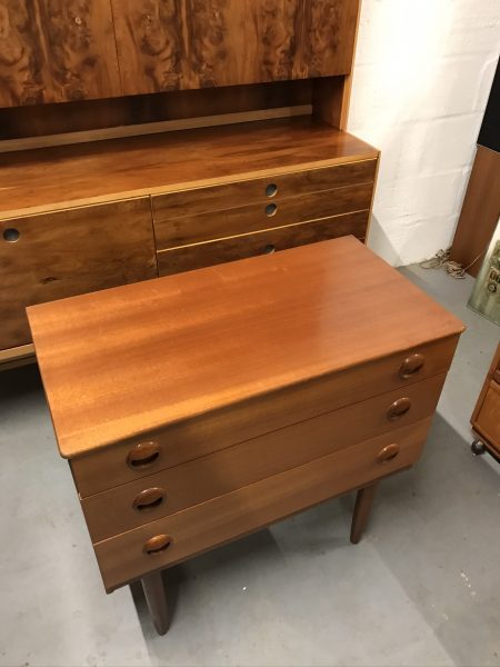 Small Retro SCHREIBER Chest of 3 Drawers Vintage