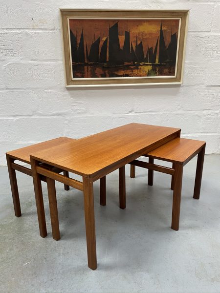 Retro 1960s / 1970s Teak Nest of Tables 'Danish Style'