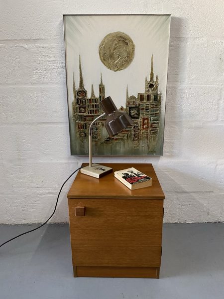 Single Retro Vintage 1960s AVALON Bedside Cabinet / Cupboard 