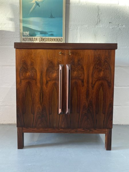 1960s Mid Century Rosewood Bar Cabinet by Torbjørn Afdal for Bruksbo