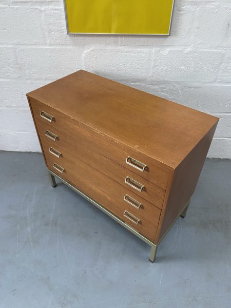 Vintage Mid Century G Plan 'Limba' Range 4 Drawer Chest Of Drawers