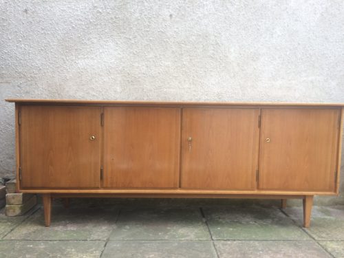 Mid Century Corporate 4 Door Office Boardroom Credenza Sideboard Storage Unit