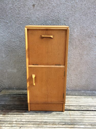 Unusual 1960s G Plan Gold Label Bedside Cabinet / Cupboard