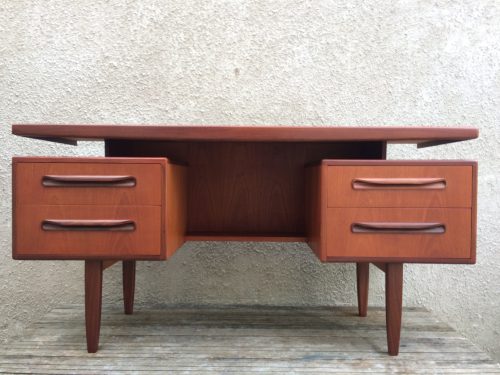 Fresco Mid Century G-Plan Classic Floating Top Desk / Dressing Table with Mirror