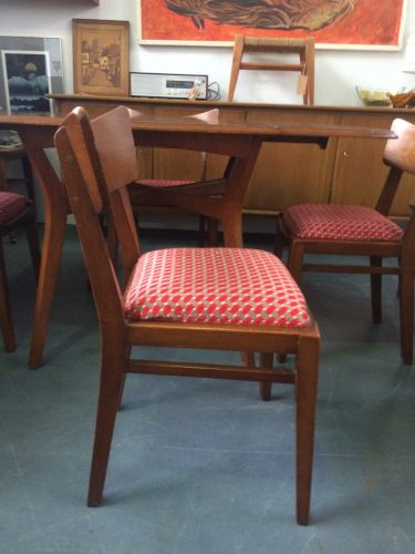 1953 Authentic Original first series G Plan Brandon Range Oak Dining Table and 4 Dining Chairs.