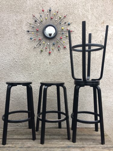 Iconic Finish Design Alvar Aalto Artek Tall Bar / Breakfast / Kitchen Stools