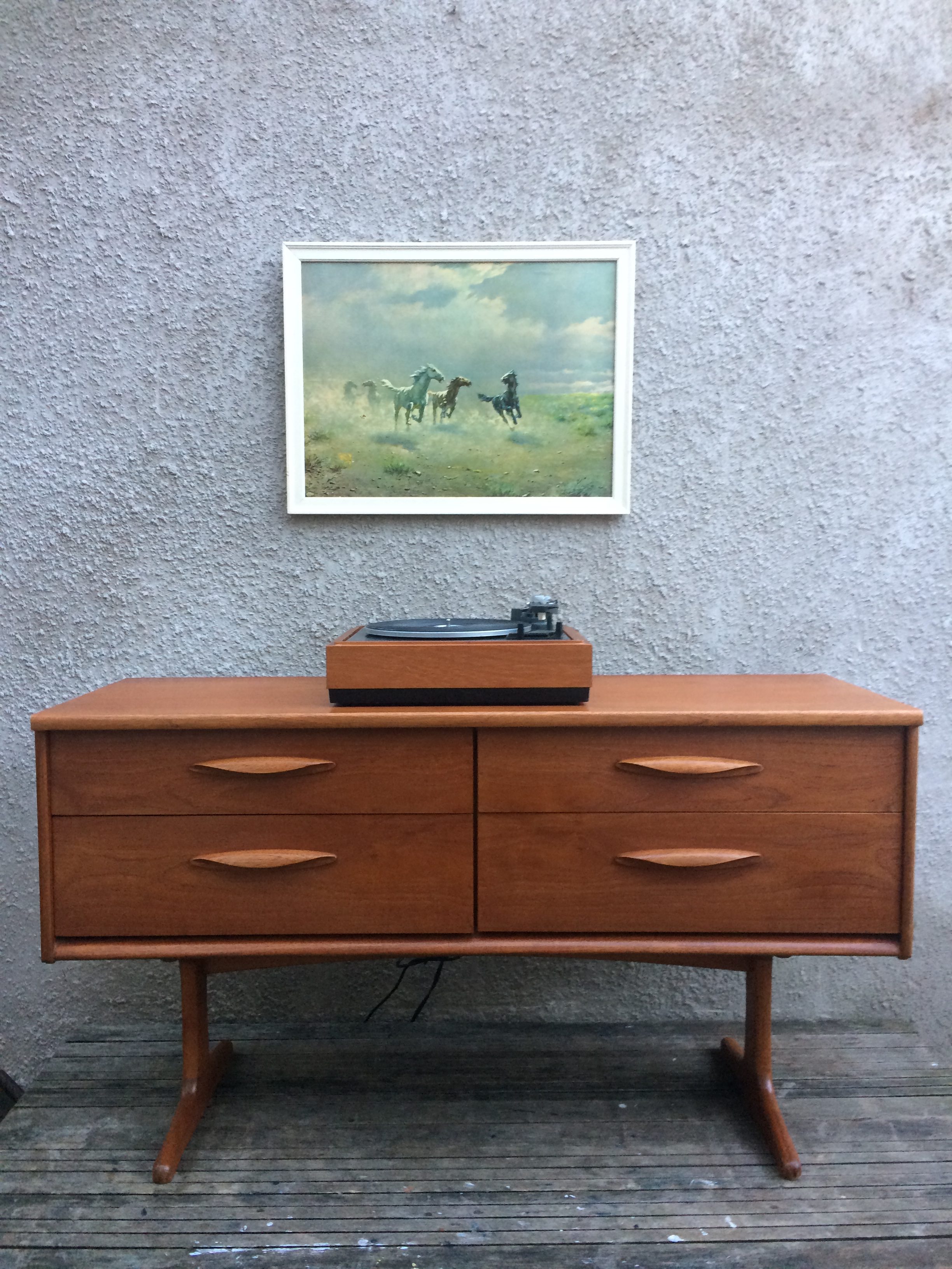 Vintage Retro Austin Suite Teak Danish Style Small Sideboard
