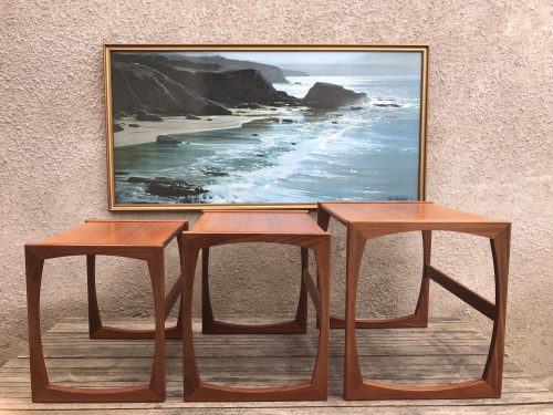 Classic G Plan Quadrille Teak Nest Of Tables Retro 1970's 