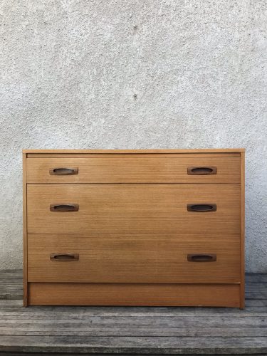 Pair Of Retro Vintage Mid Century Teak G Plan Style Chest of Drawers 1960s 70s