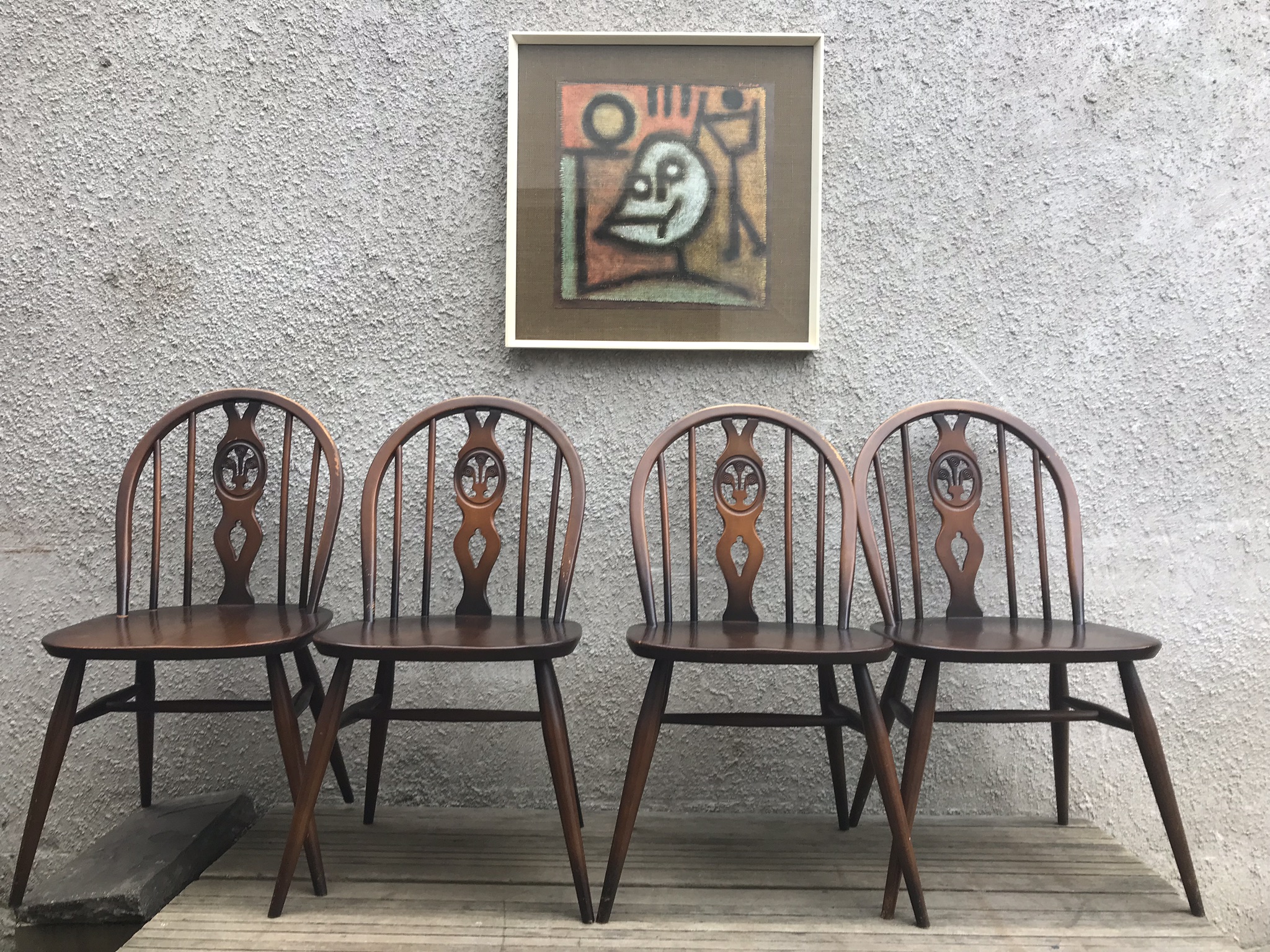 Ercol fleur de lys chairs sale