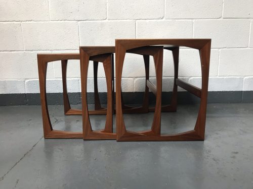 Retro 1970's Classic G Plan Quadrille Teak Nest Of Tables