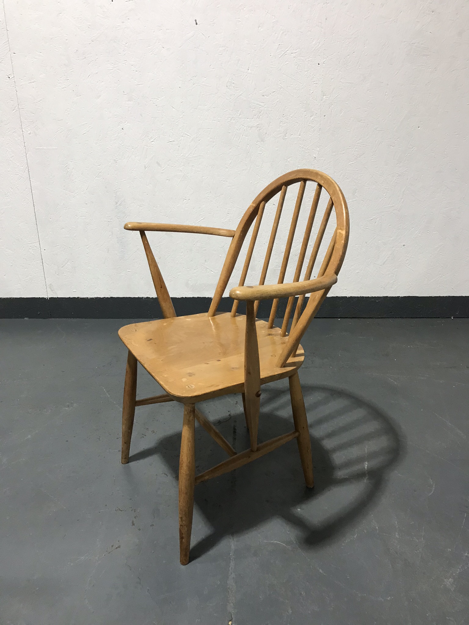 Set of 4 Vintage ERCOL Windsor Armchairs Carver Kitchen Dining Chairs ...