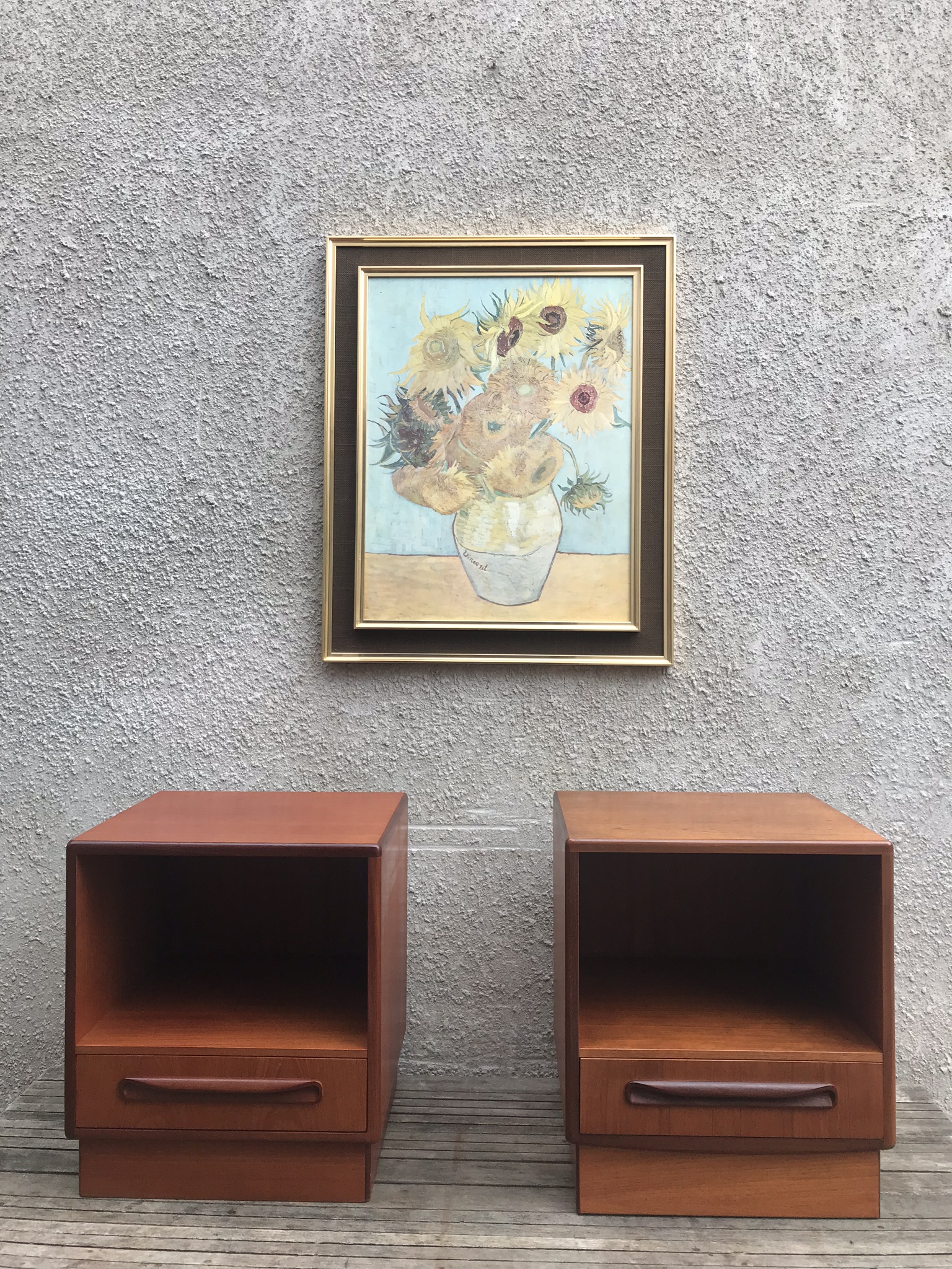 Pair Of Mid Century G Plan Fresco Teak Bedside Cabinets