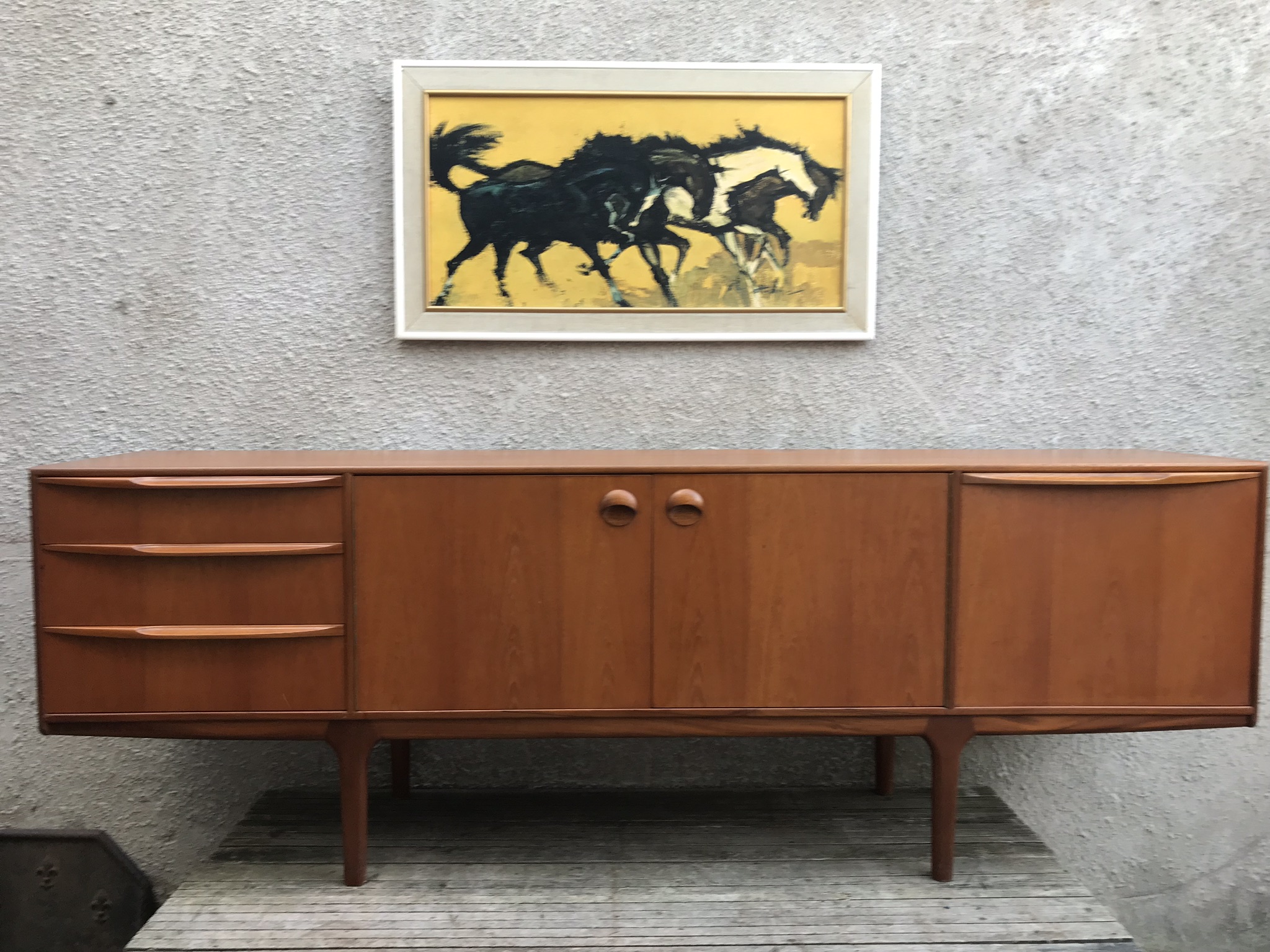 Vintage 1960s Mcintosh Teak Sideboard