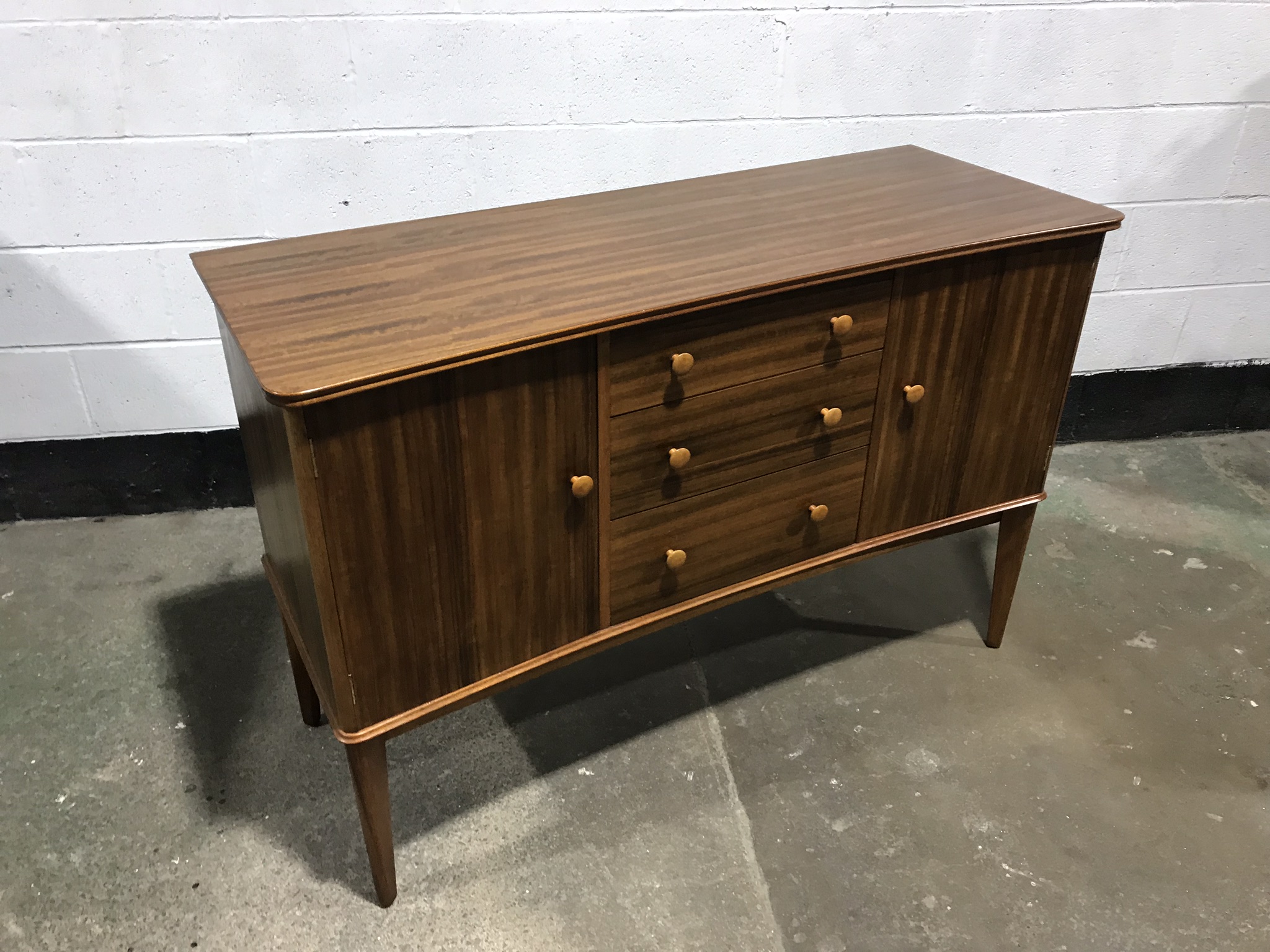 Vintage Mid Century Sideboard / Credenza / Cabinet 1960s Morris of Glasgow
