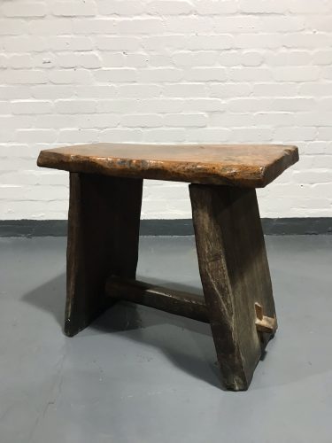 Beautiful Antique Wood Cracket / Stool / Bench / Table