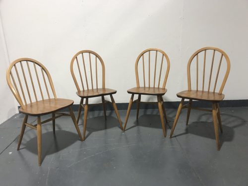 4 x Mixed Vintage Mid Century 1950s / 1960s ERCOL Windsor Kitchen Chairs