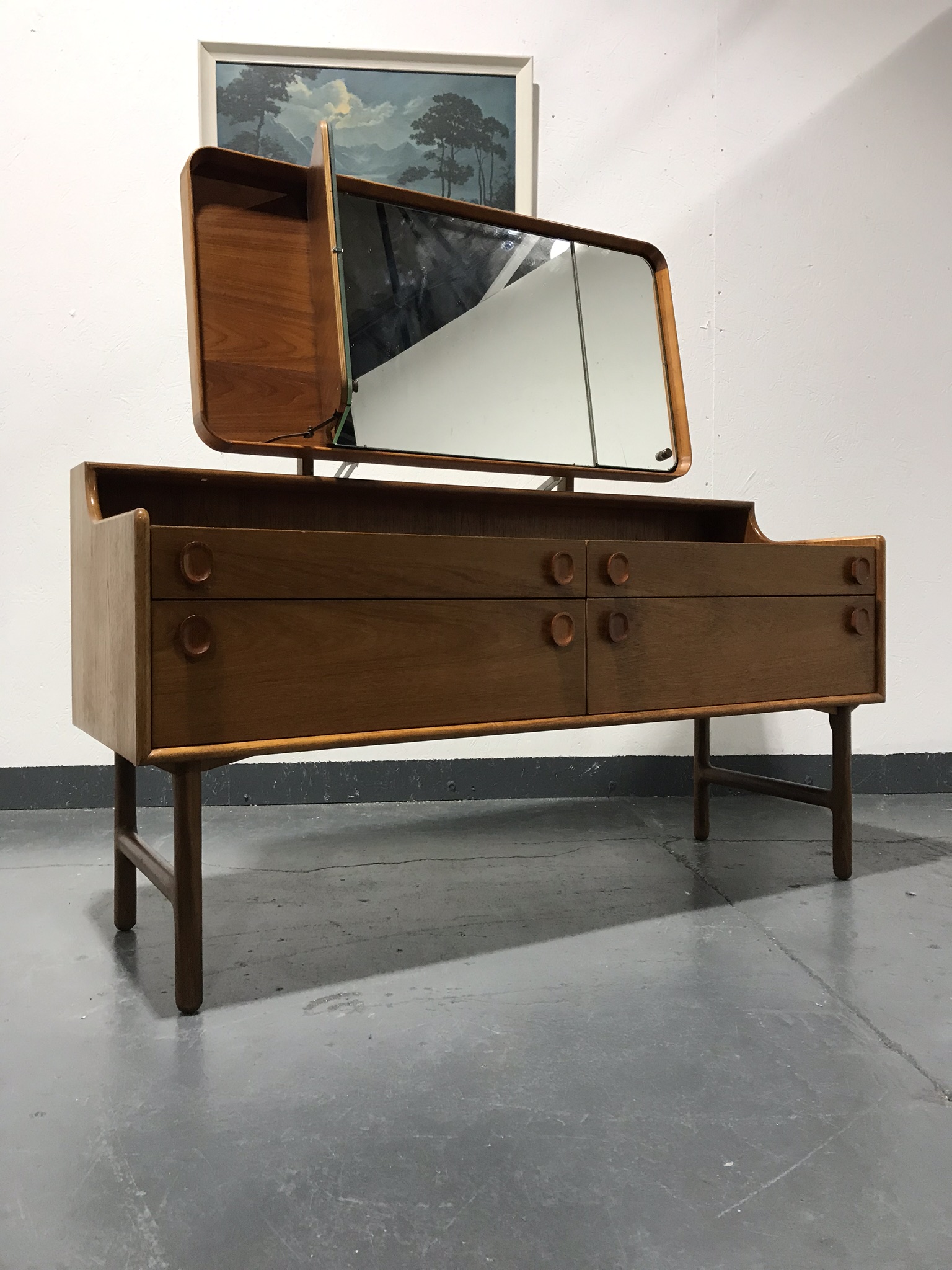 Vintage Retro Mid Century Dressing Table / Desk / Sideboard