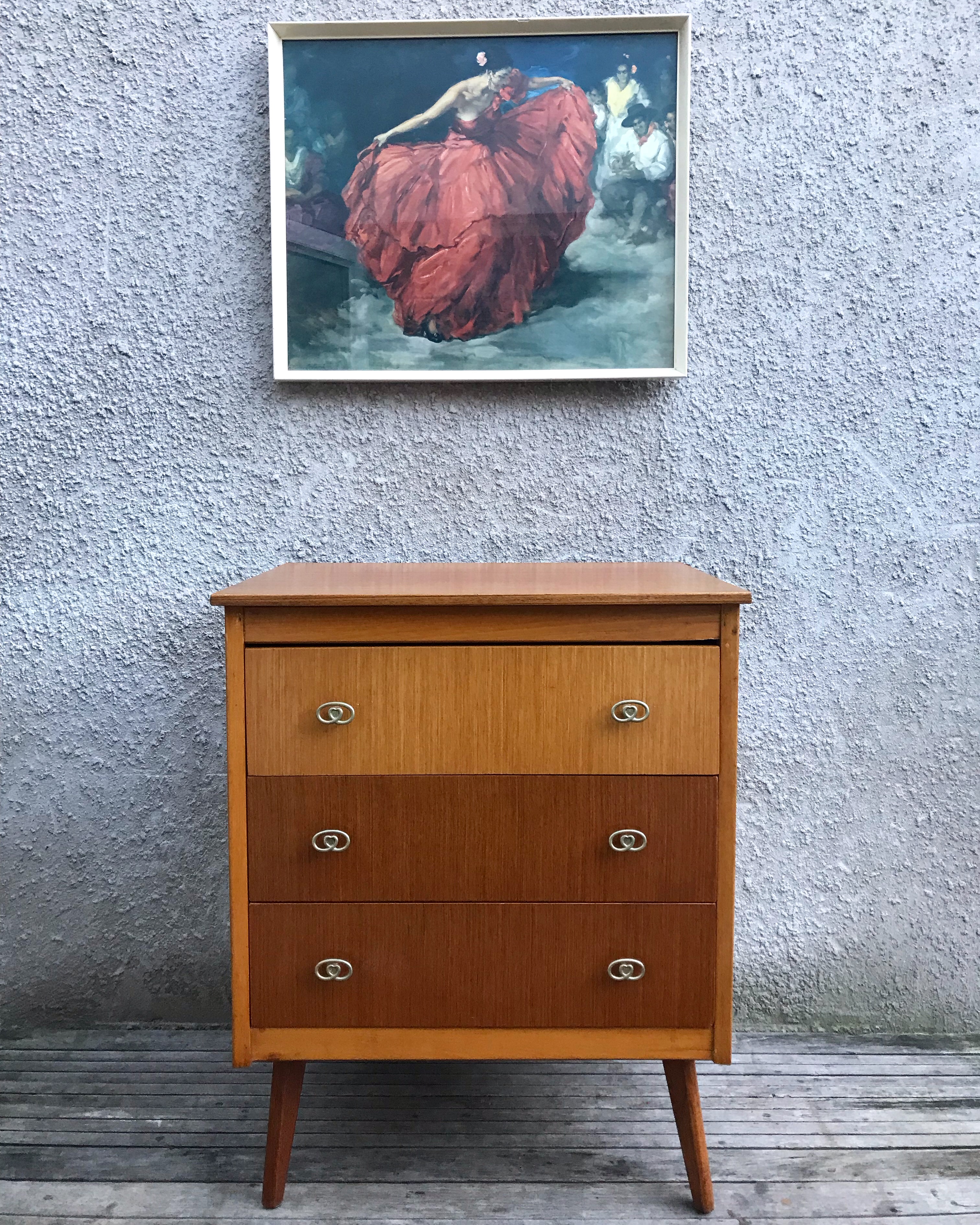 Vintage Mid Century Limelight Chest of Drawers