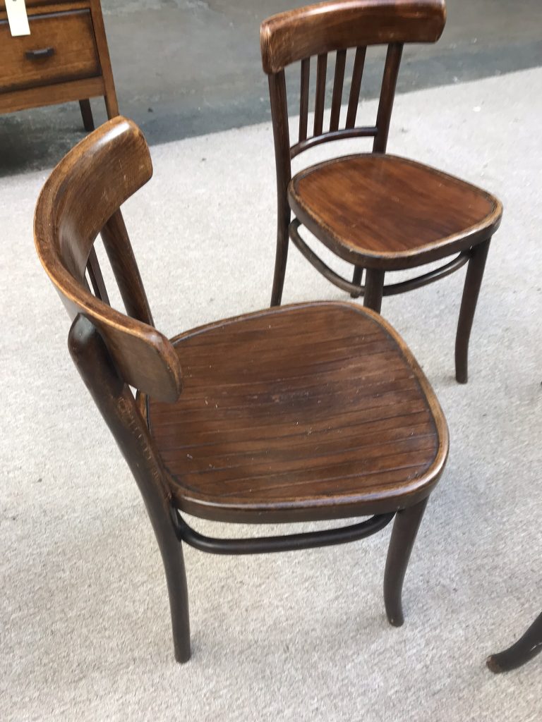 4 x Antique Bentwood Chairs Krakow, Poland Style of Early 20th