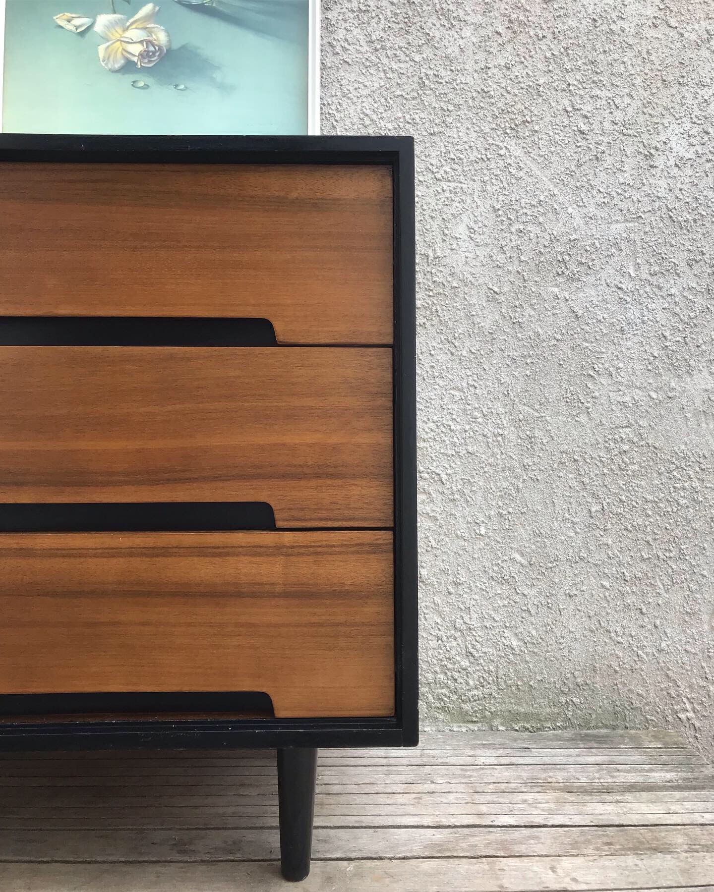 Mid Century STAG C Range Walnut 3 Drawer Chest by John & Sylvia Reid