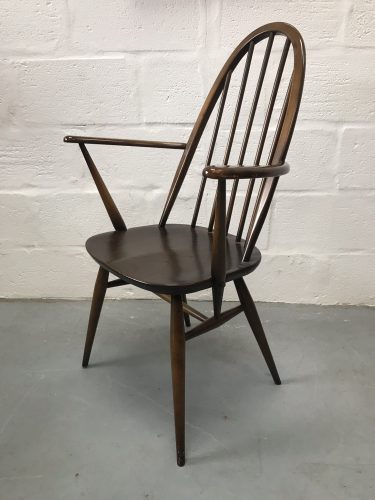 Single Ercol Vintage Windsor Quaker Back Carver Dining Chair 365a