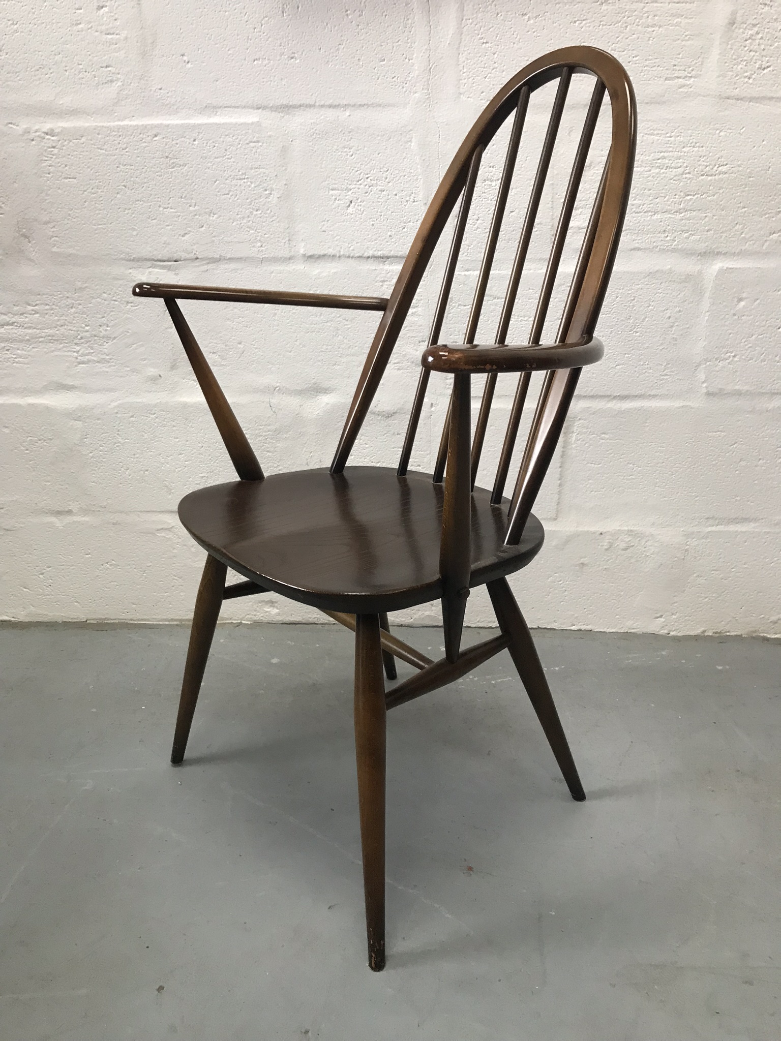 Single Ercol Vintage Windsor Quaker Back Carver Dining Chair 365a ...