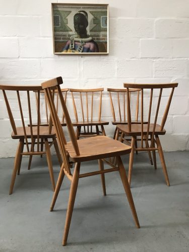 6 x Vintage Retro Ercol All Purpose Chairs 391 