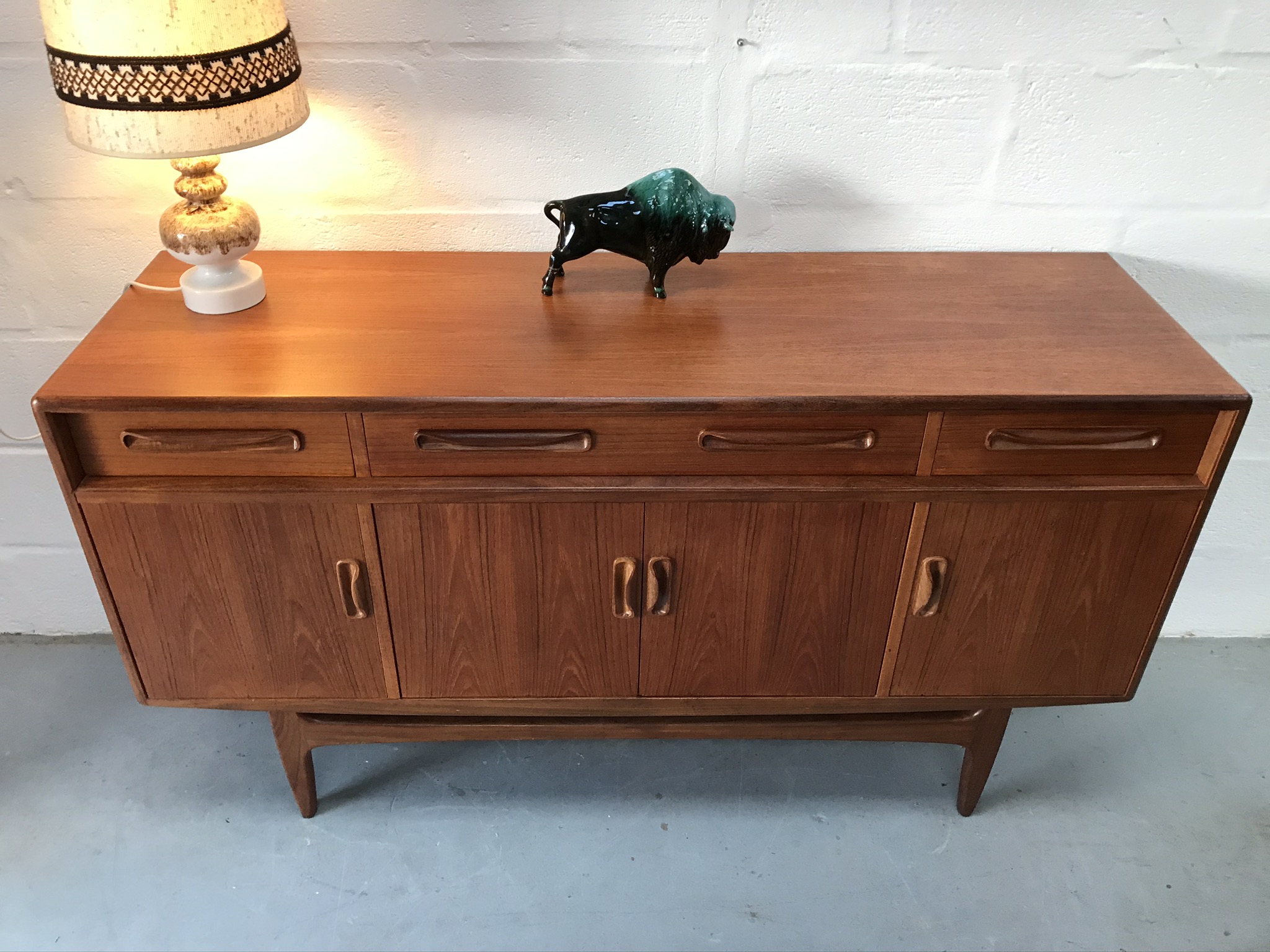 Retro 1970s Vintage G PLAN Teak Fresco Sideboard Pavement Vintage