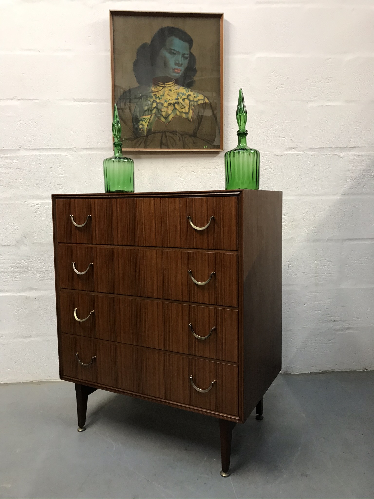 Vintage Mid Century Teak Chest of Drawers by Meredew 