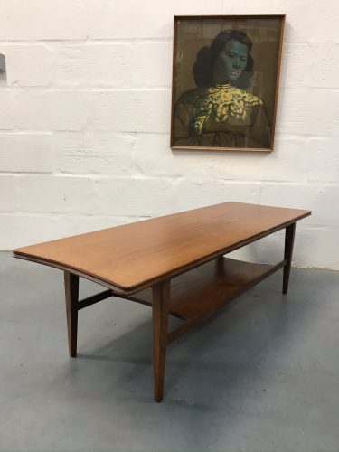 Richard Hornby Two-Tier Coffee Table Mid Century Vintage 