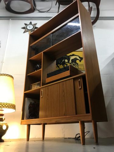 1970s Retro SCHREIBER Wall Unit Bookcase Room Divider Vintage