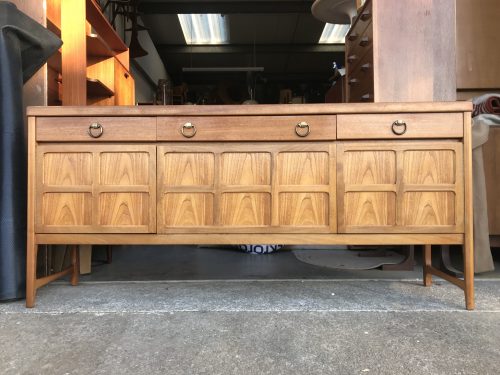 1970s NATHAN Teak Sideboard Mid Century 'Squares' 