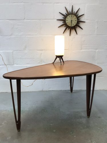 Mid Century Danish Teak Tripod Coffe / Side Table by BC Møbler 1950s