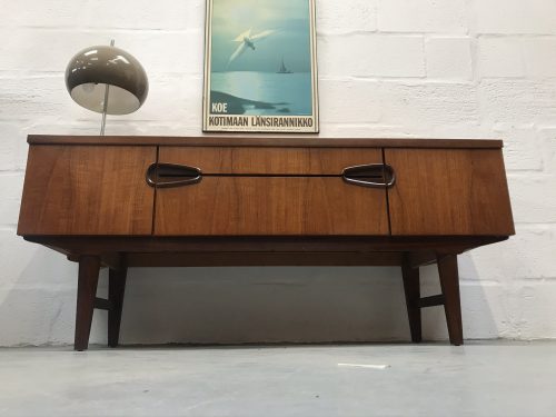 Mid Century Teak Low Sideboard by Remploy 