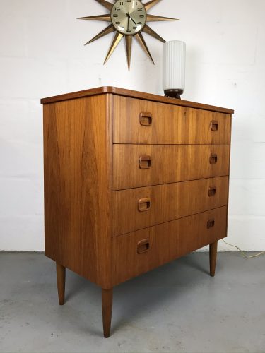 Swedish Mid Century Chest of Drawers Vintage 1960s