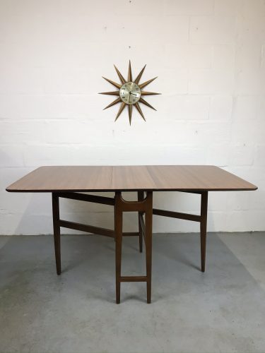 Mid Century Teak Gate Leg Dining Table Vintage 