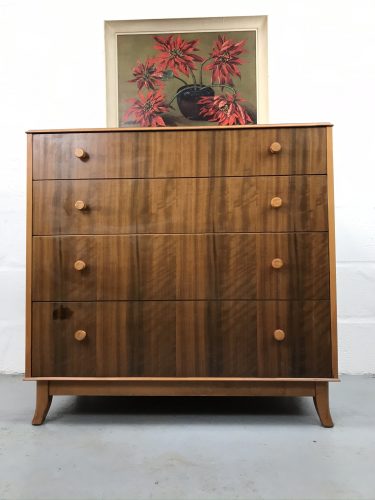 MCM Vintage Walnut Chest of Drawers by Gordon  Russell for Heals