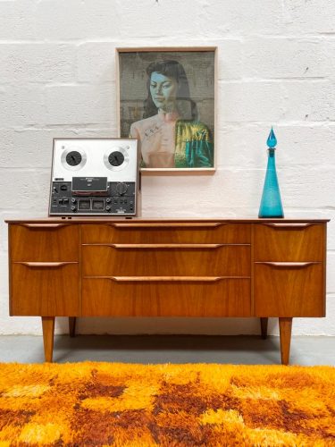 Vintage Mid Century Dressing Chest / Sideboard Danish Style