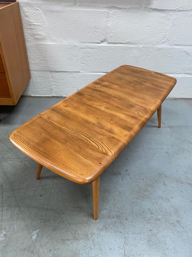 Vintage Mid Century Blonde ERCOL Occasional Coffee Table with Magazine ...