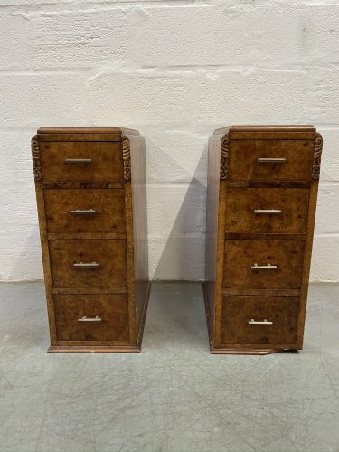 Pair of Vintage 1940s Art Deco Cabinets