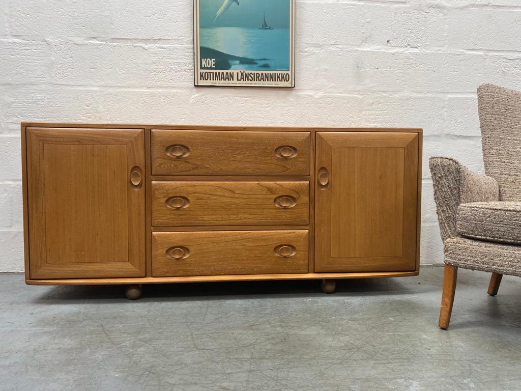 Mid Century Vintage Ercol 455 Blonde Sideboard