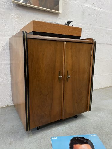 Late Art Deco 1950s Vinyl Record Cabinet