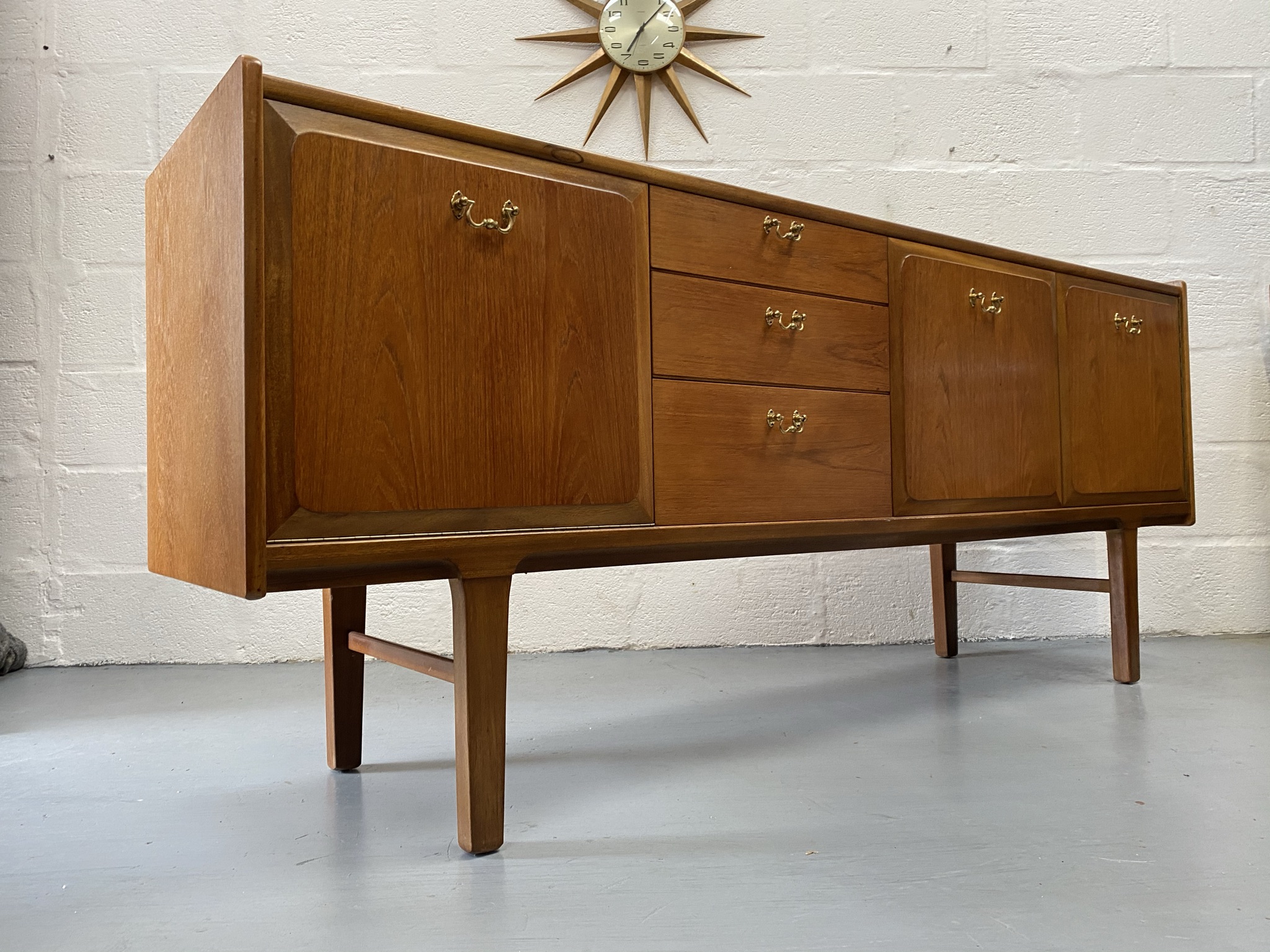 Mid Century Teak Sideboard by Nathan Vintage