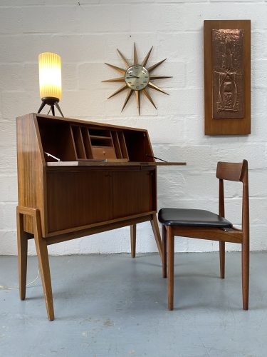 Mid Century Vintage Bureau / Writing Desk by Greaves & Thomas